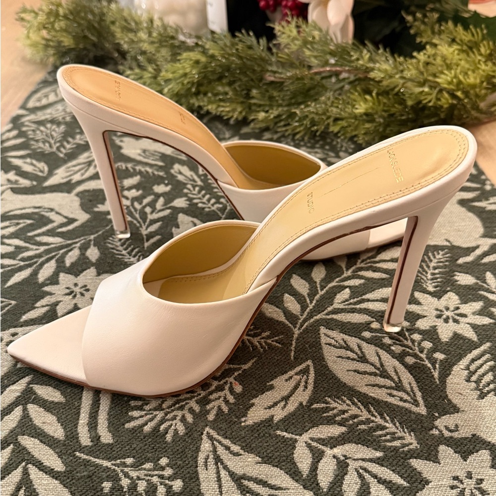 Black Suede Studio Bella Heels Size 38
